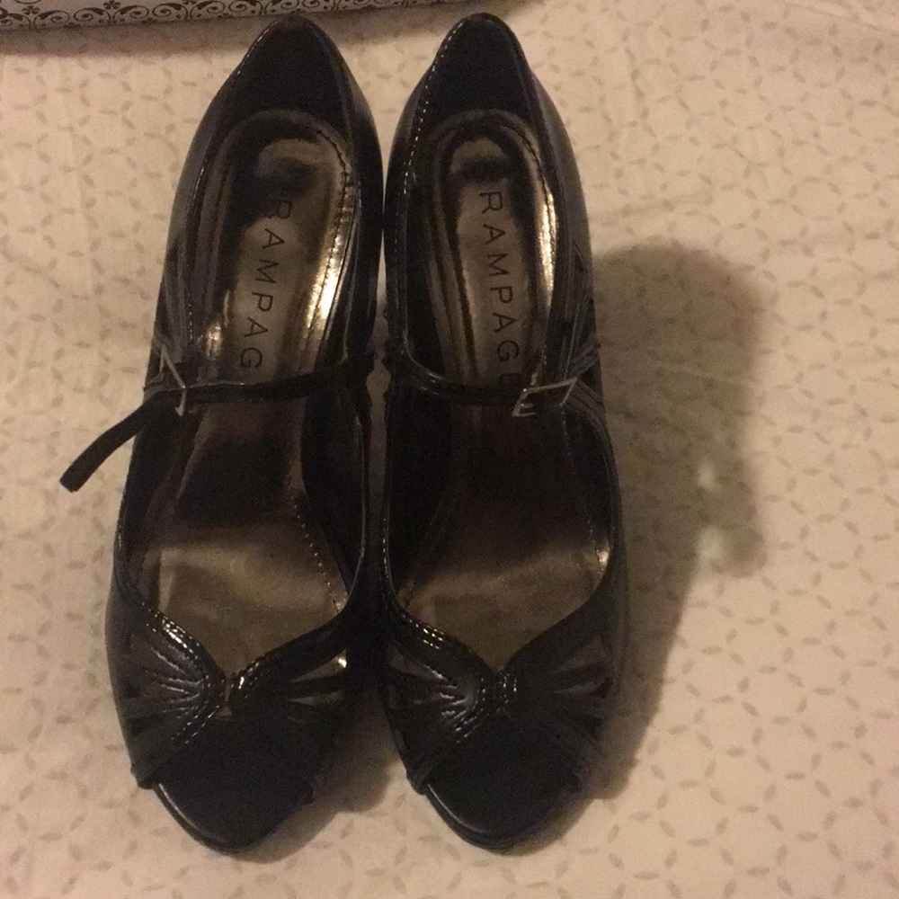 black high heels